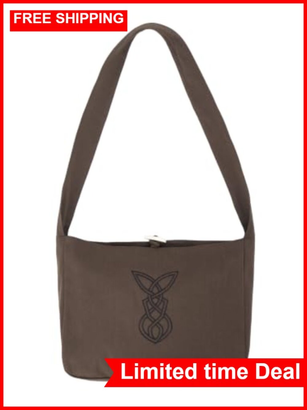 Medieval Renaissance Crossbody Shoulder Bag Horn Button Closure